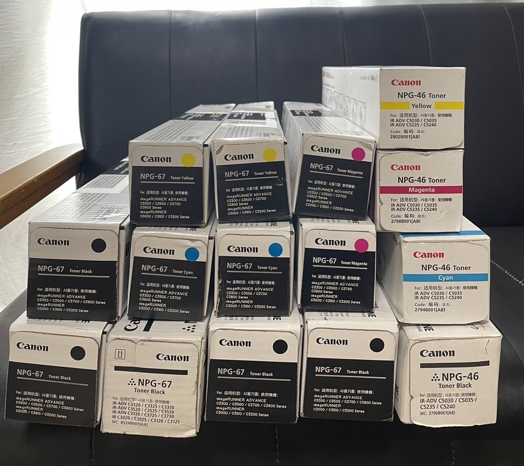 Canon NPG-46 / NPG-67 トナー 計15点を買取させて頂きました